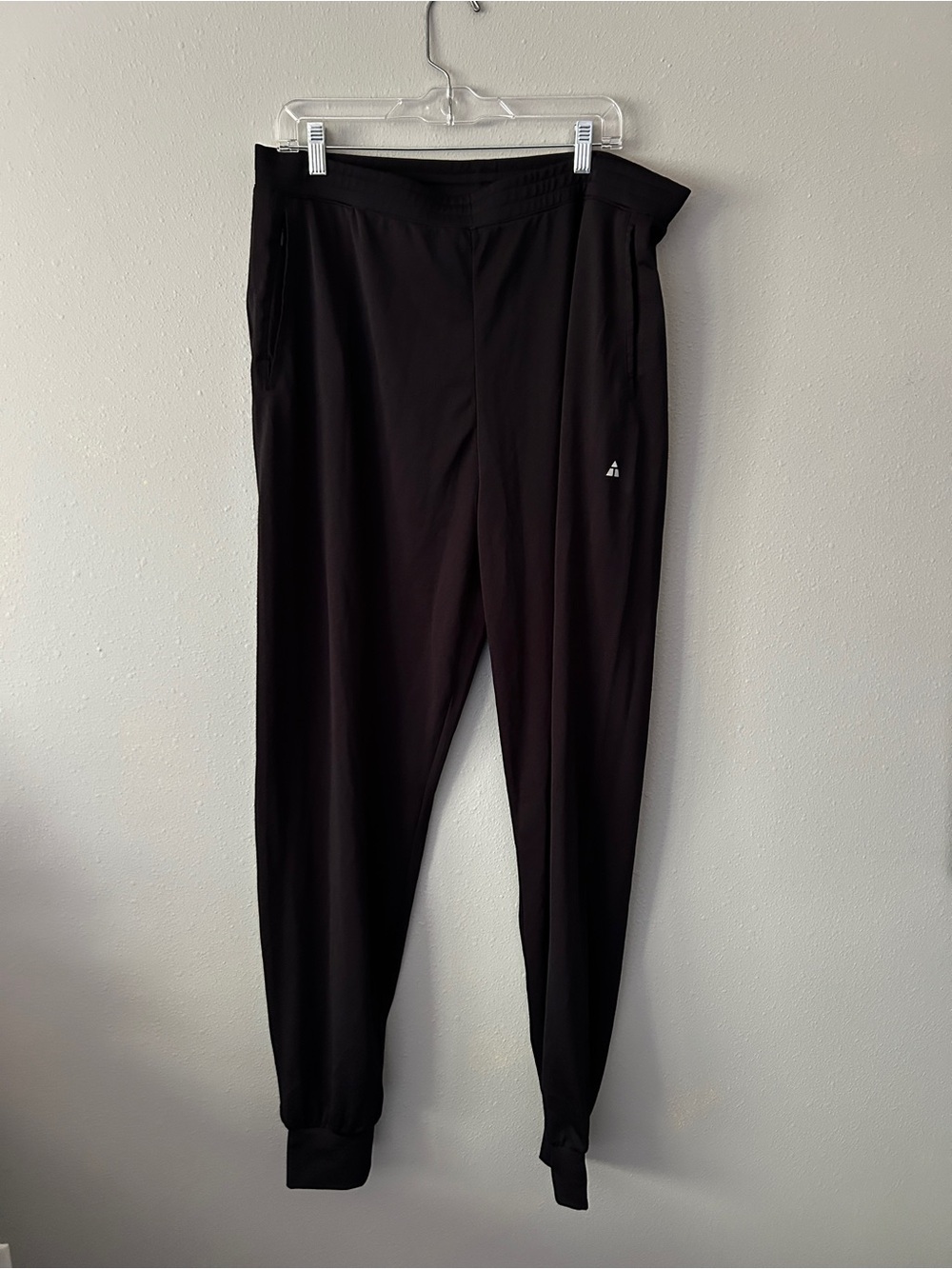 Men's Black Joggers with Elastic Cuffs